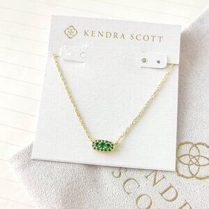 Kendra Scott - Grayson Gold Green Crystal Necklace